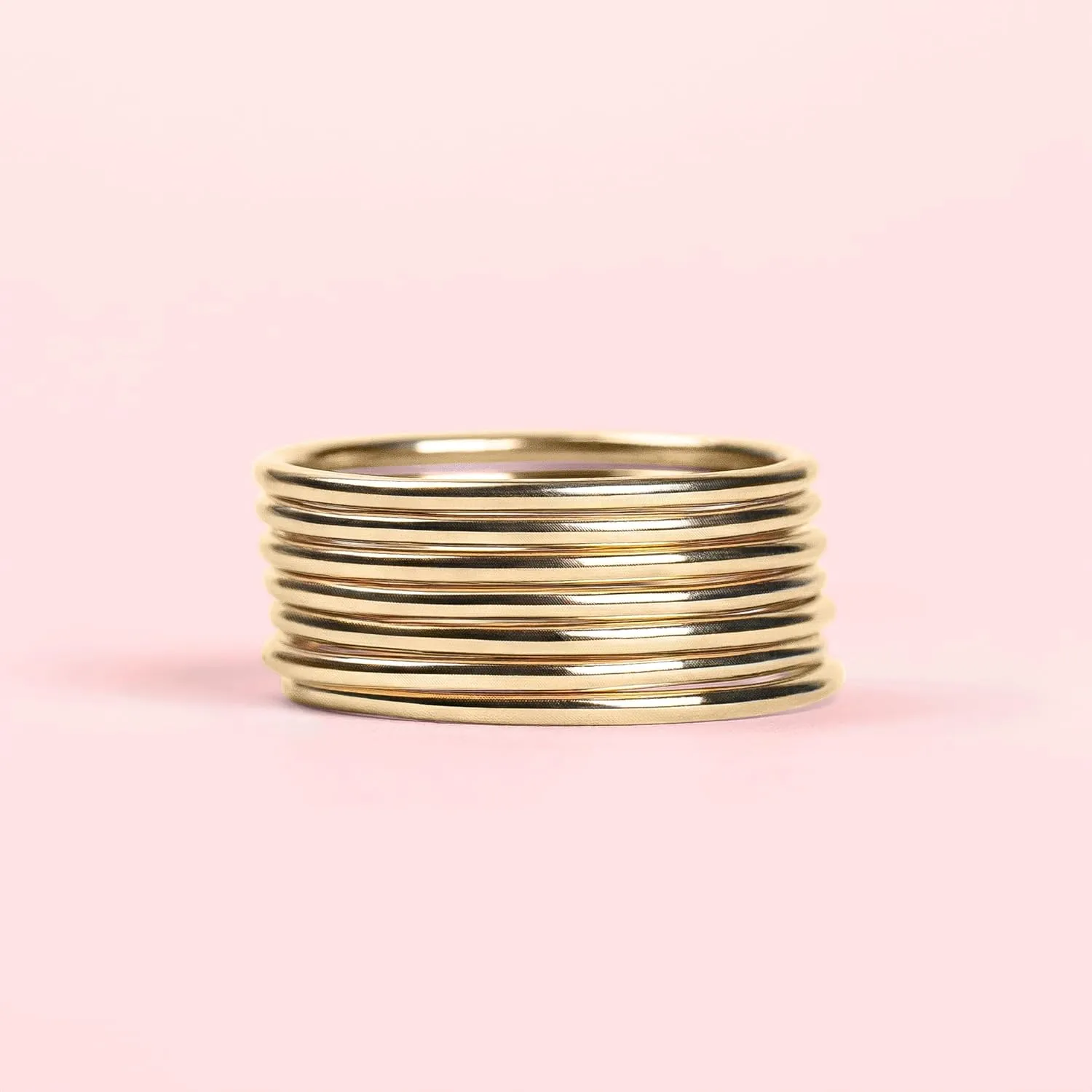 Thin Smooth Stacking 1mm Skinny Ring in Silver, Gold, or Rose Gold | Comfort Fit | Sizes 4-10 (8, 14K Gold Fill)