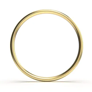 Thin Smooth Stacking 1mm Skinny Ring in Silver, Gold, or Rose Gold | Comfort Fit | Sizes 4-10 (8, 14K Gold Fill)