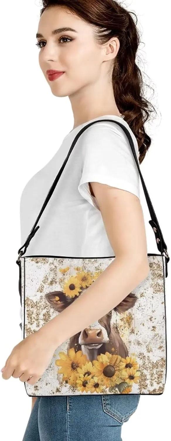 Tote Bag for Women Travel Hobo Bags Waterproof Bucket Bag PU Leather Crossbody Purse Shopper Shoulder Handbag