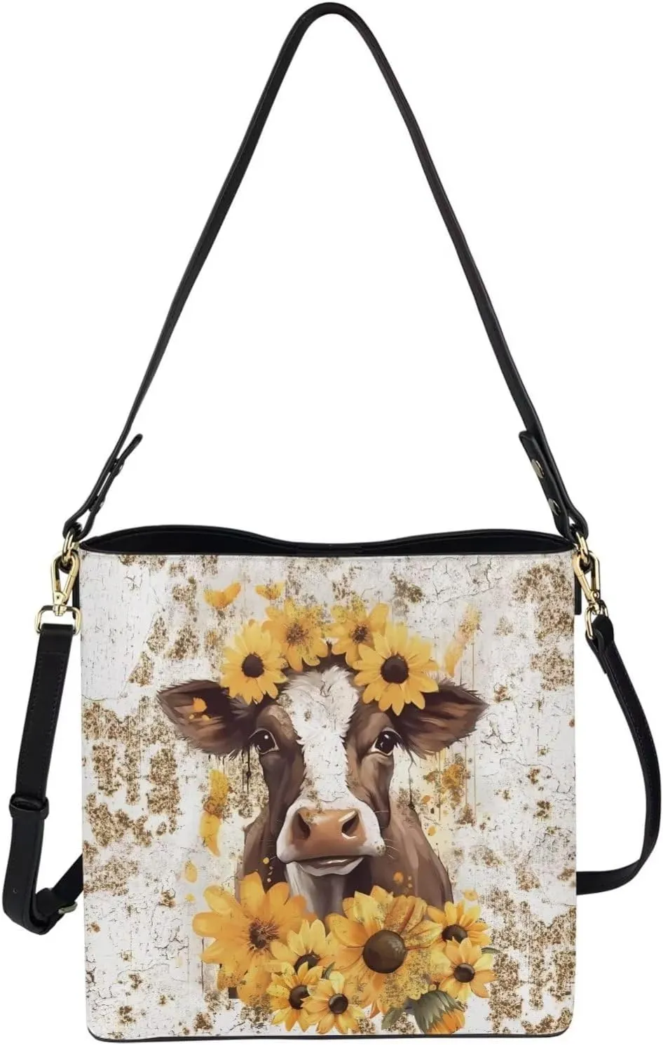 Tote Bag for Women Travel Hobo Bags Waterproof Bucket Bag PU Leather Crossbody Purse Shopper Shoulder Handbag