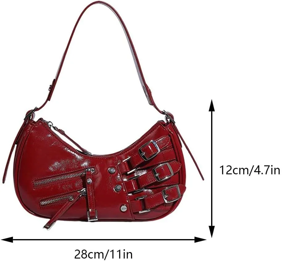Trendy Handbag Purse Strap Adjustable Satchel Hobo Vintage Armpit Bag Daily Dating Purse Women Retro Shoulder Bag