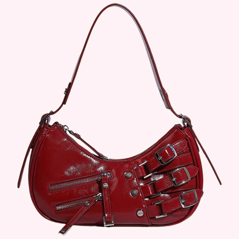 Trendy Handbag Purse Strap Adjustable Satchel Hobo Vintage Armpit Bag Daily Dating Purse Women Retro Shoulder Bag