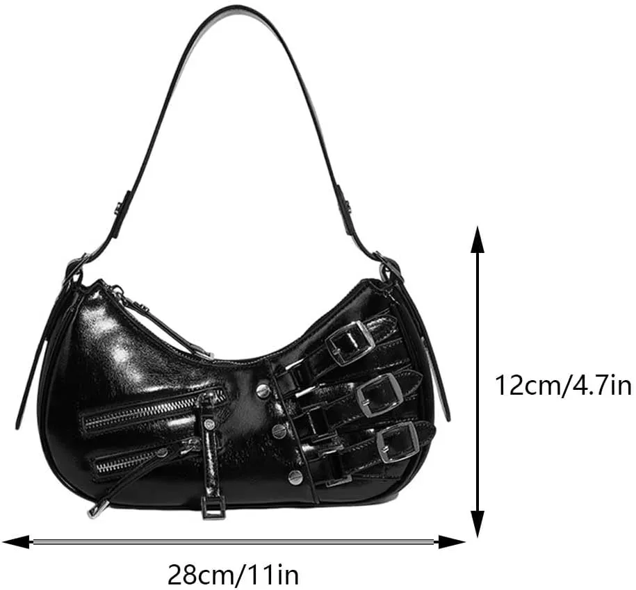 Trendy Handbag Purse Strap Adjustable Satchel Hobo Vintage Armpit Bag Daily Dating Purse Women Retro Shoulder Bag