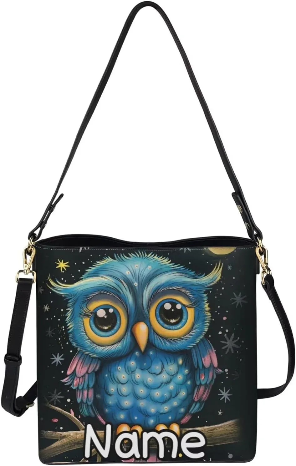 Tuoxiukan Custom Tote Handbags for Women with Photo Text Personalized Crossbody Handbags Ladies Bucket Bags Gifts