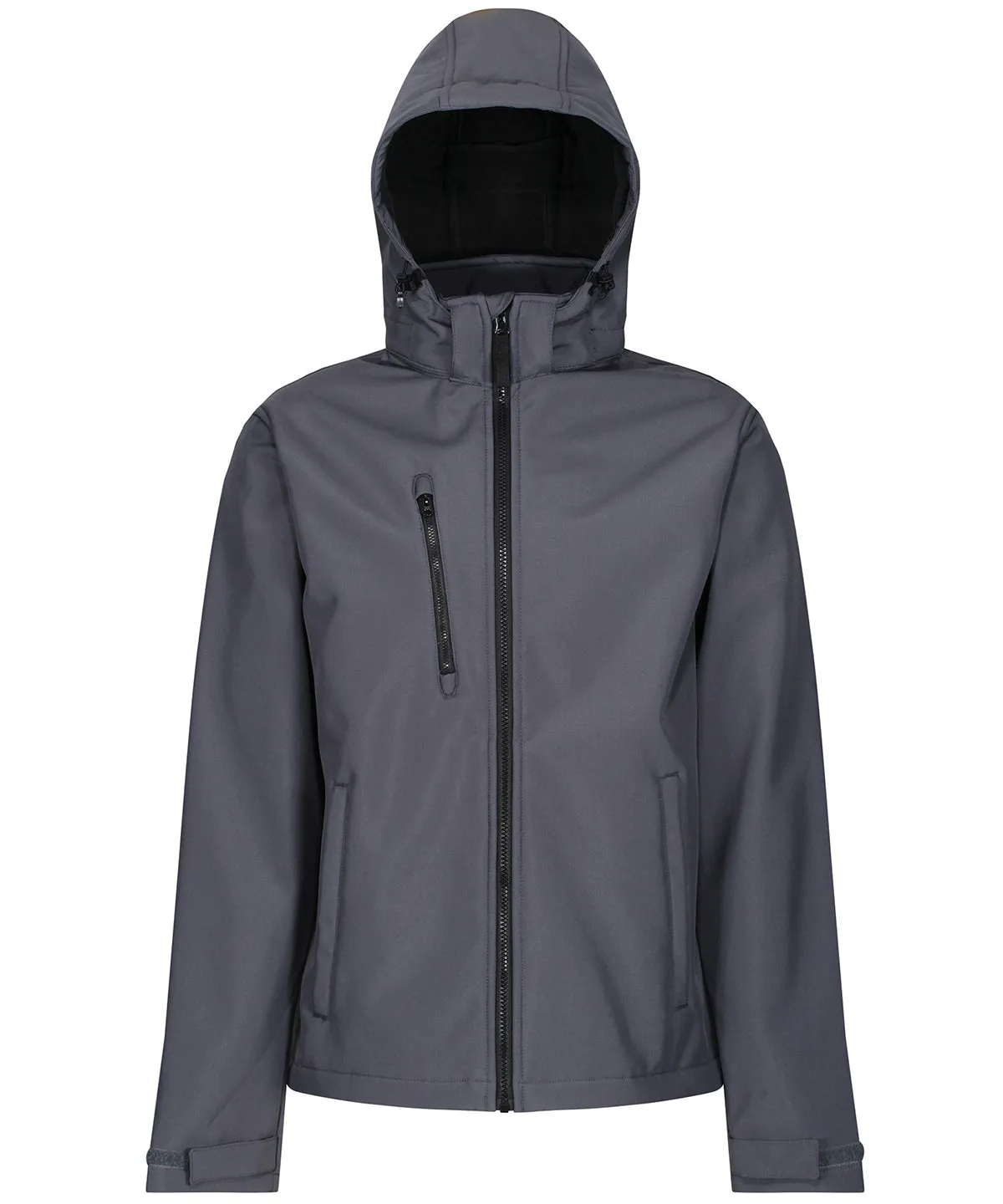 Venturer 3-layer hooded softshell jacket | Seal Grey/Black