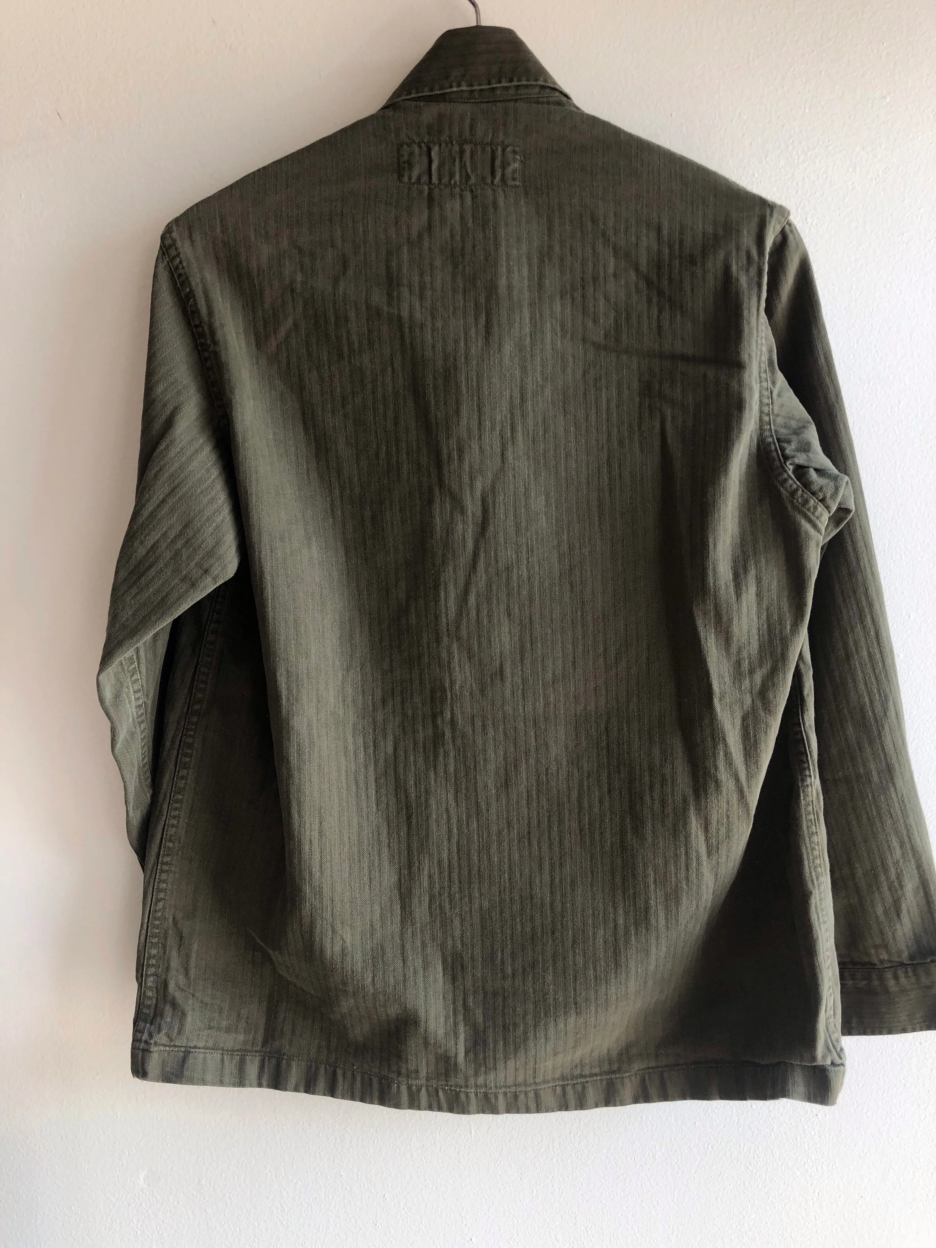 Vintage 1960s European Military HBT Button-Up Shirt
