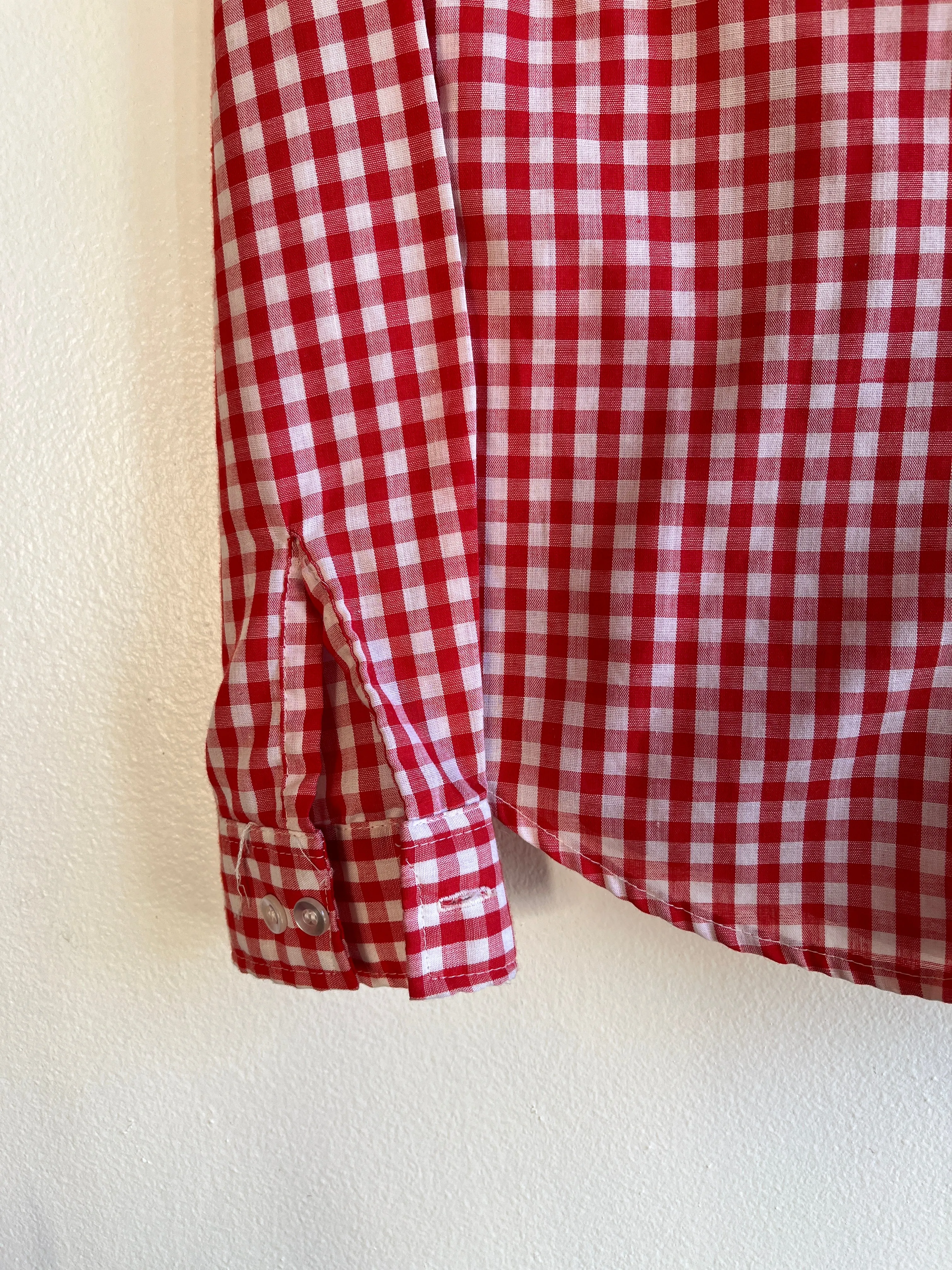 Vintage 1960s Levis Big E Gingham Button-Up Shirt