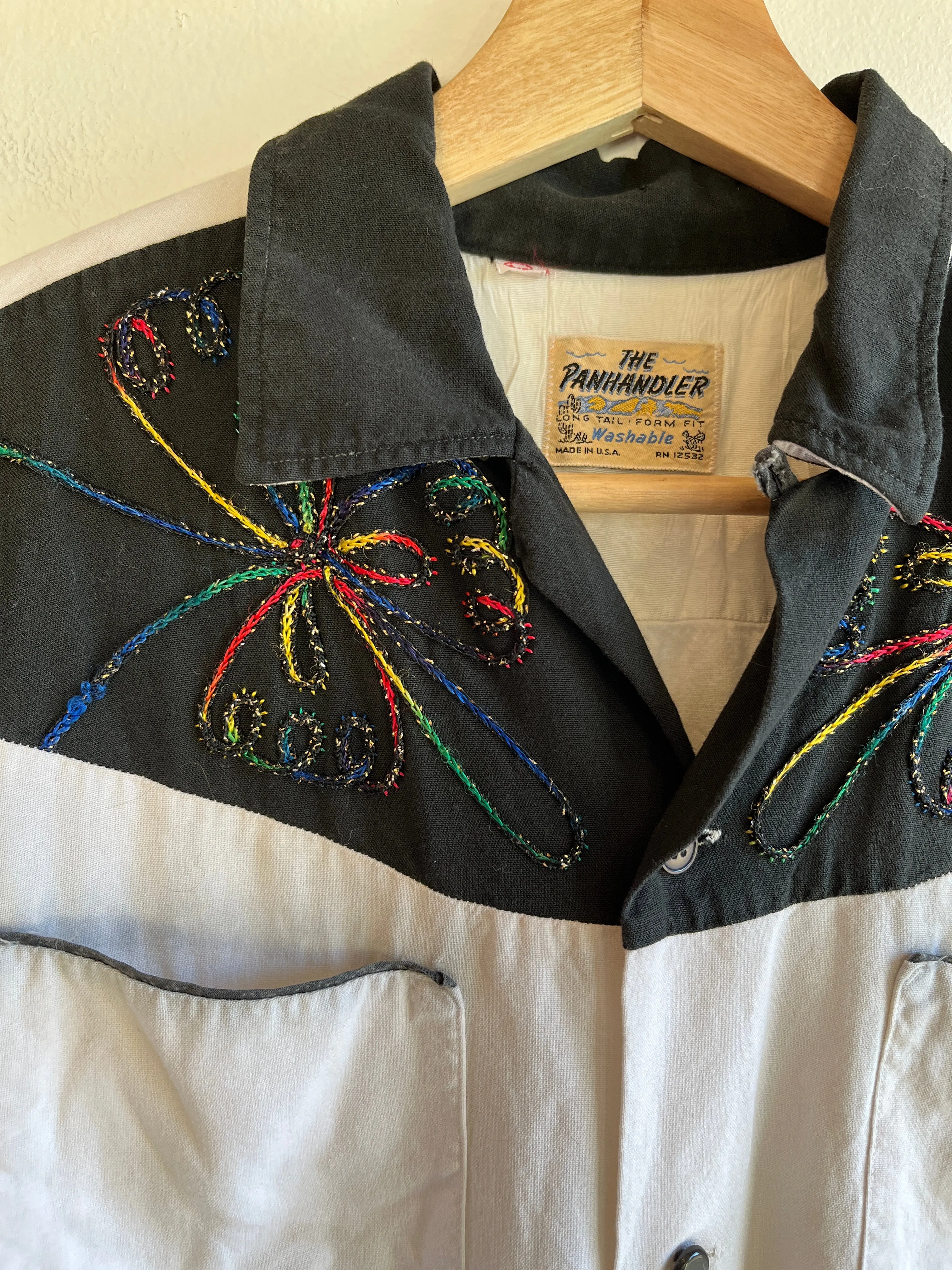 Vintage 1960s The Panhandler Western Button-Up Shirt