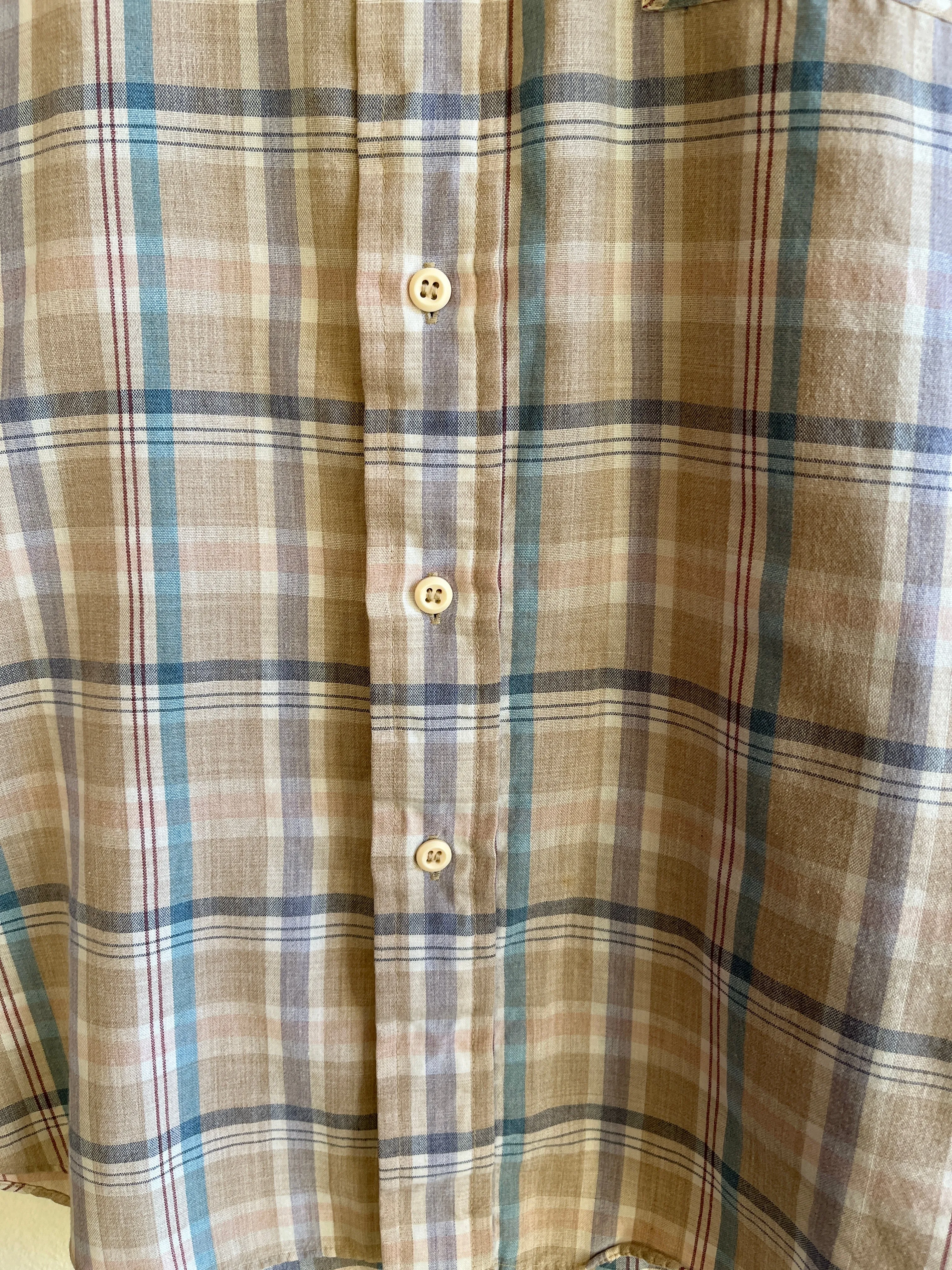 Vintage 1980s Levis Short Sleeve Button-Up Shirt