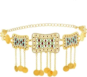 Vintage Waist Belly Chains Bohemian Summer Beach Party Crystal Rhinestone Body Chains For Women Body Jewelry