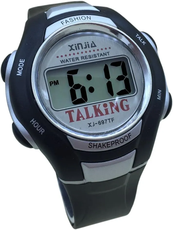 VISIOYO English Talking Watch Digital Sports Watch with Alarm 697TE
