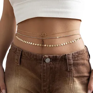 Waist Beads Minimalist Beach Bikini Body Chain Pearl Belly Chain Adjustable Shell Charms Trendy Jewelry Handmade for Women Sexy Waist Chain