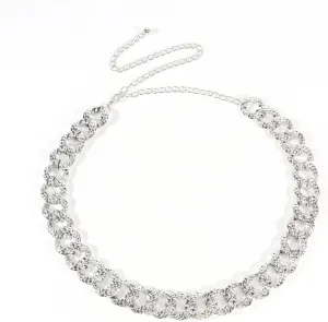 Waist Chain Dainty, Punk Adjustable Waist Chains for Women Goth, Silver/Gold Waist Jewelry Chains