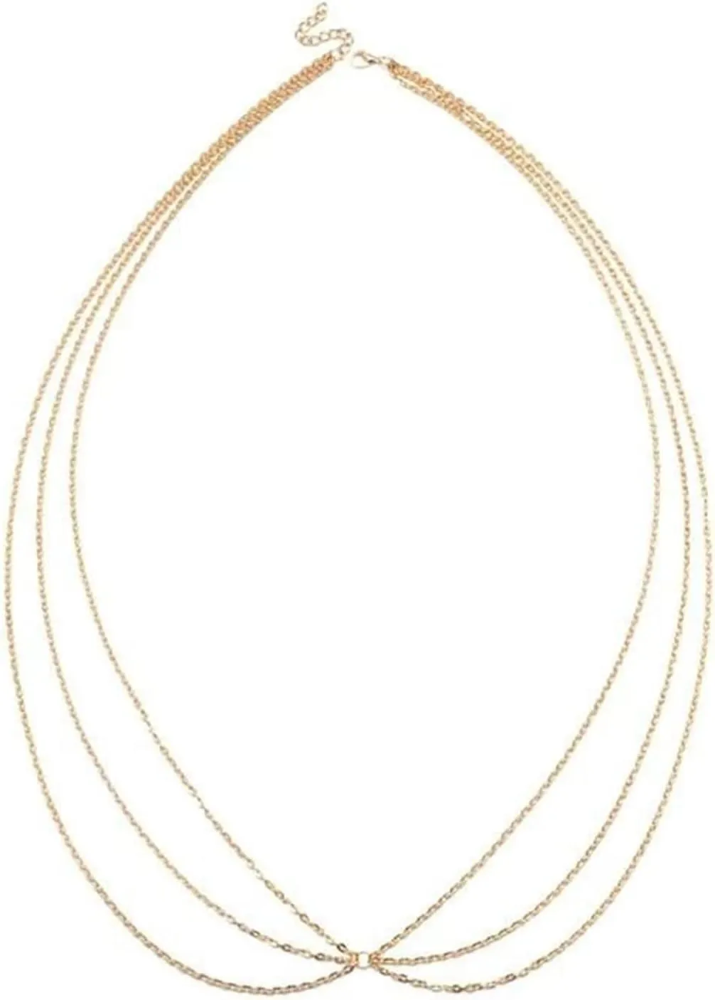 Waist Chains for Women, Body Chains for Women Festival Multilayer Chain Thin AlloyWaist Chain (Gold)