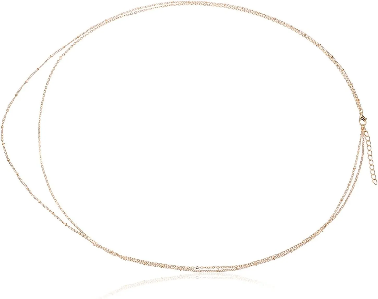 Waist Chains Goth, Sexy Bikini Body Chains for Women, Silver/Gold Adjustable Summer Body Chain