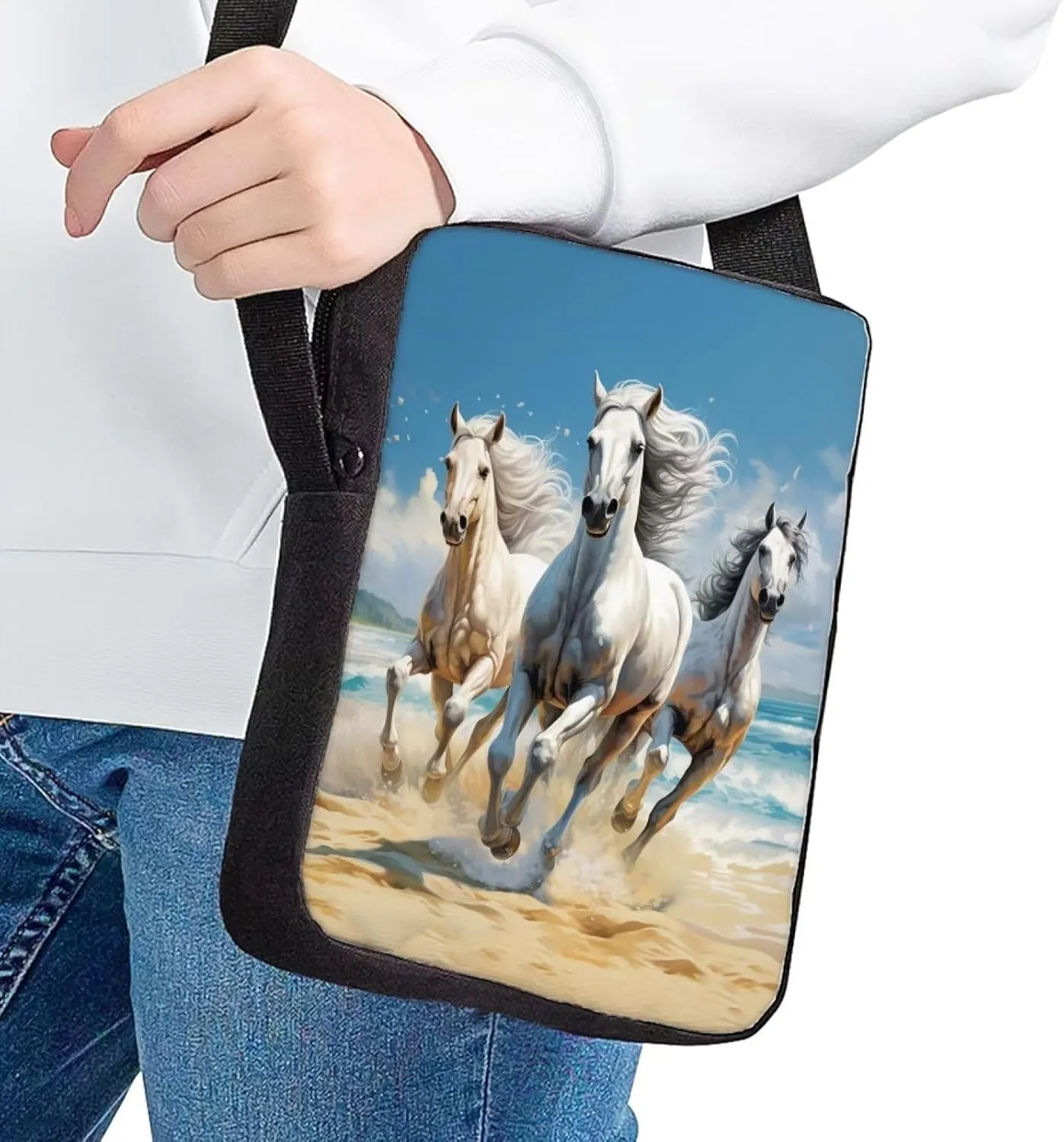 WELLFLYHOM Custom Small Cross Body Purse Shoulder Messenger Bag for Women Kids Phone Handbags