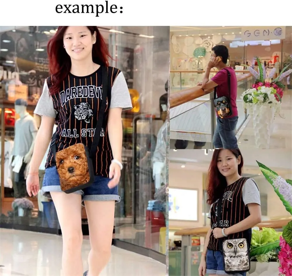 WELLFLYHOM Custom Small Cross Body Purse Shoulder Messenger Bag for Women Kids Phone Handbags