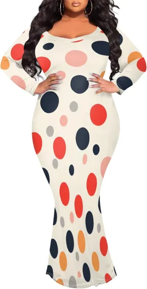 Women's 2024 Autumn Wrap Floor Length Dresses Long Sleeve Trendy Elegant Mermaid Party Casual Sexy Bodycon Long Maxi Dress