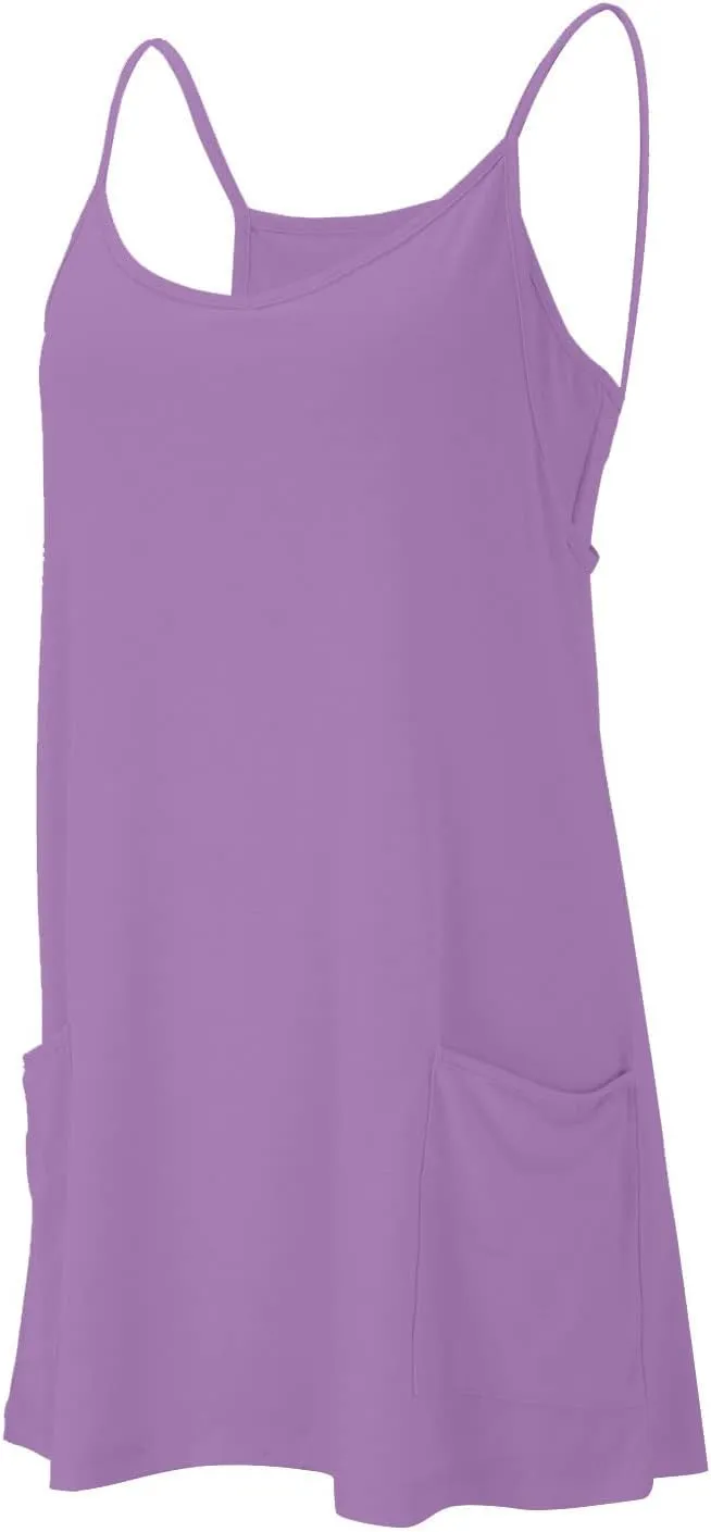 Womens Athletic Dress Tennis Workout Active Romper Dresses Built in Shorts Hot Shot Mini Sundress Summer Outfits