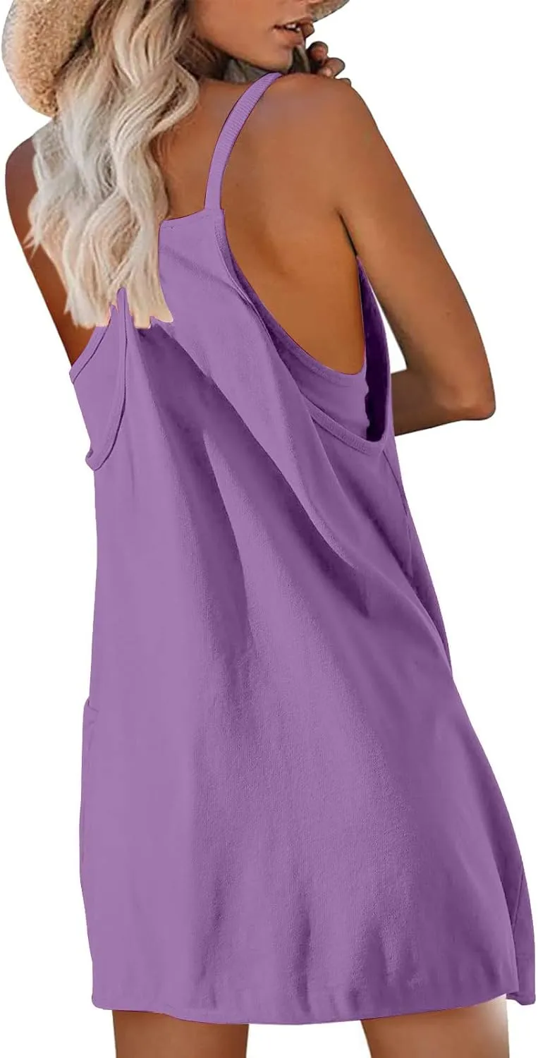 Womens Athletic Dress Tennis Workout Active Romper Dresses Built in Shorts Hot Shot Mini Sundress Summer Outfits