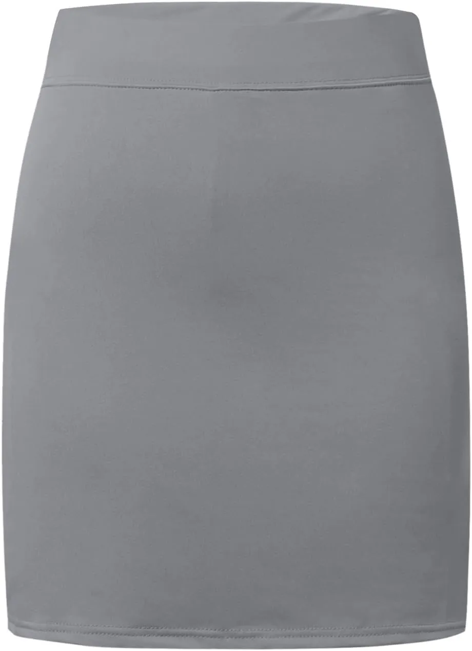 Womens Casual Solid Tennis Skirt Yoga Sport Active Skirt Shorts Skirt Pleated Midi Skirt