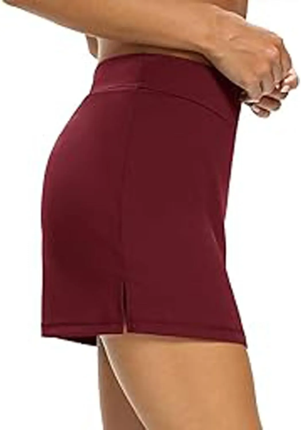 Womens Casual Solid Tennis Skirt Yoga Sport Active Skirt Shorts Skirt Pleated Midi Skirt