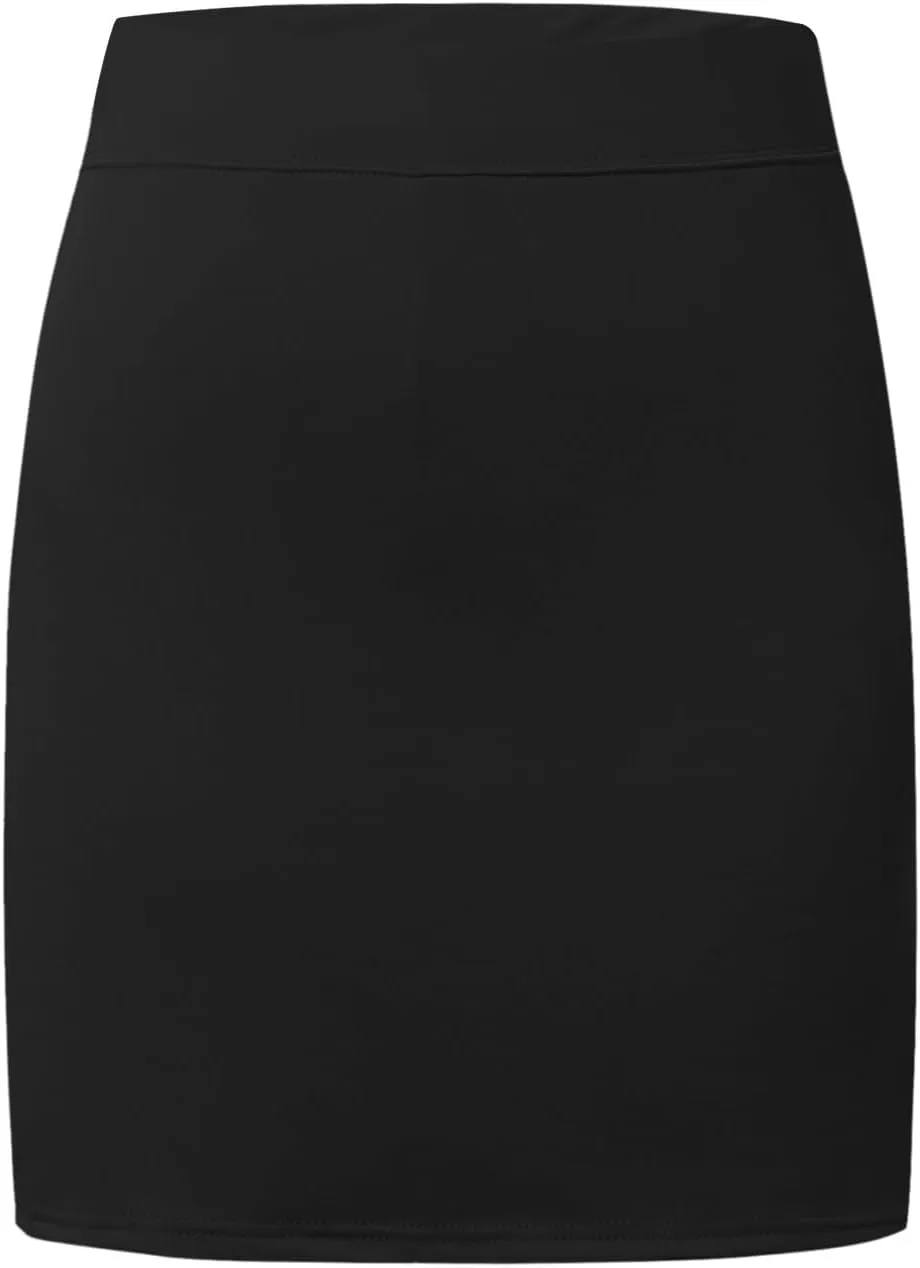 Womens Casual Solid Tennis Skirt Yoga Sport Active Skirt Shorts Skirt Pleated Midi Skirt