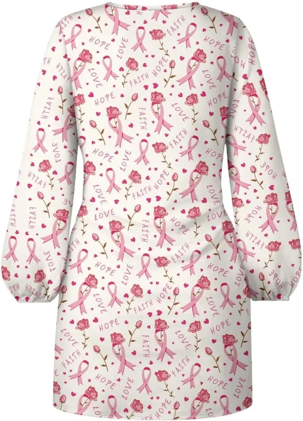 Women's Elegant Long Sleeve Dress Summer Mini Dresses Crewneck Tie Waist A Line Casual Stylish Outfits