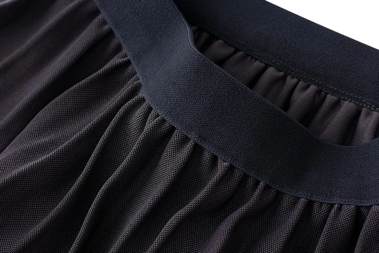 Womens High Elastic Waist Pleated Midi Skirt Chic Flowy Swing Long A-line Skirt