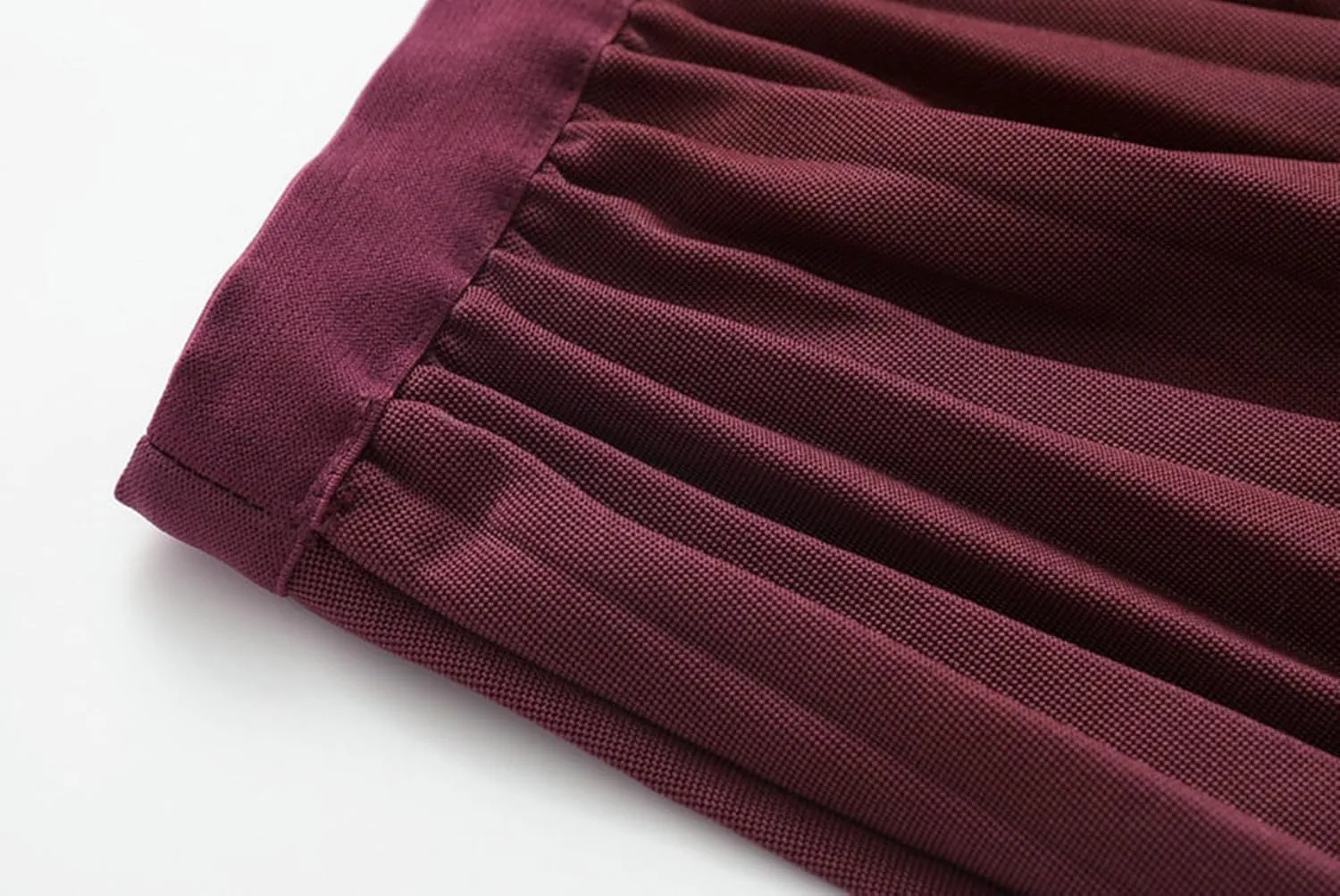 Womens High Elastic Waist Pleated Midi Skirt Chic Flowy Swing Long A-line Skirt