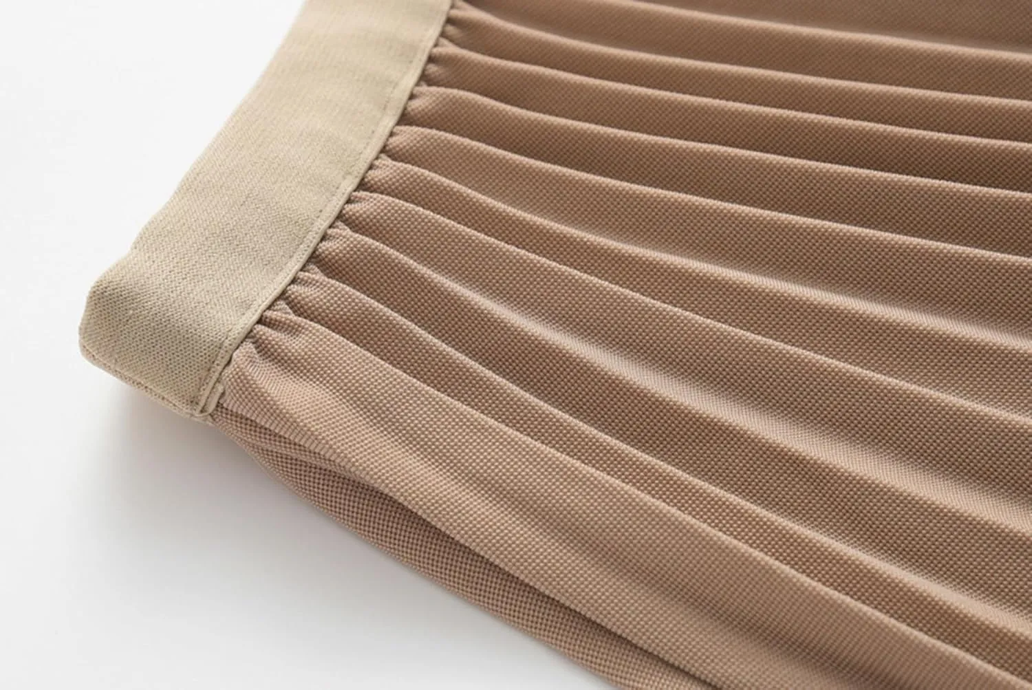 Womens High Elastic Waist Pleated Midi Skirt Chic Flowy Swing Long A-line Skirt