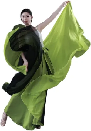 Women's Lyrical Dance Skirt 900 Sheer Ballet Modern Skirts Light Maxi Swing Skirt Dance Costume for Performance