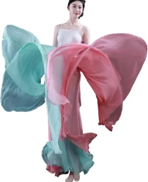 Women's Lyrical Dance Skirt 900 Sheer Ballet Modern Skirts Light Maxi Swing Skirt Dance Costume for Performance