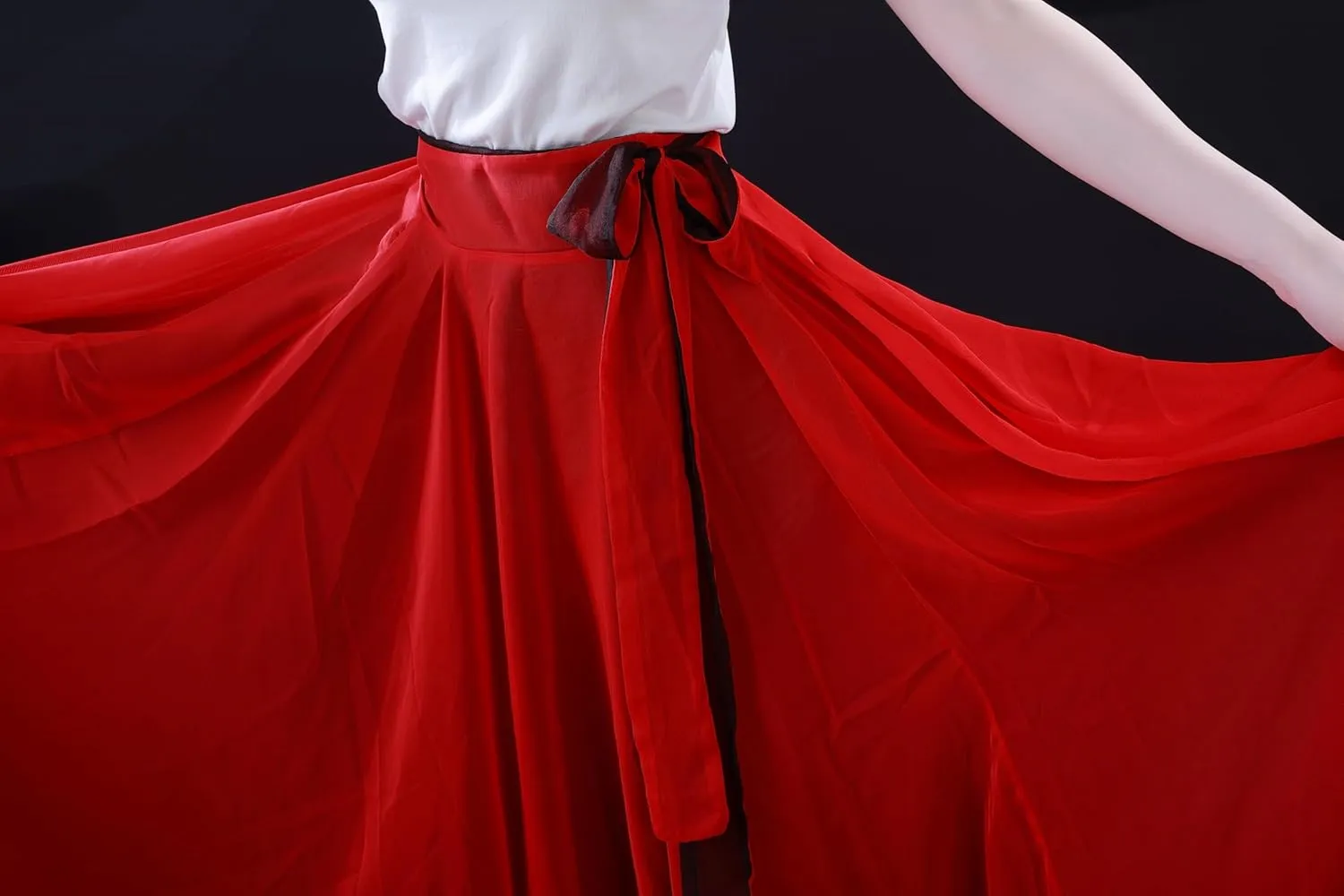 Women's Lyrical Dance Skirt 900 Sheer Ballet Modern Skirts Light Maxi Swing Skirt Dance Costume for Performance