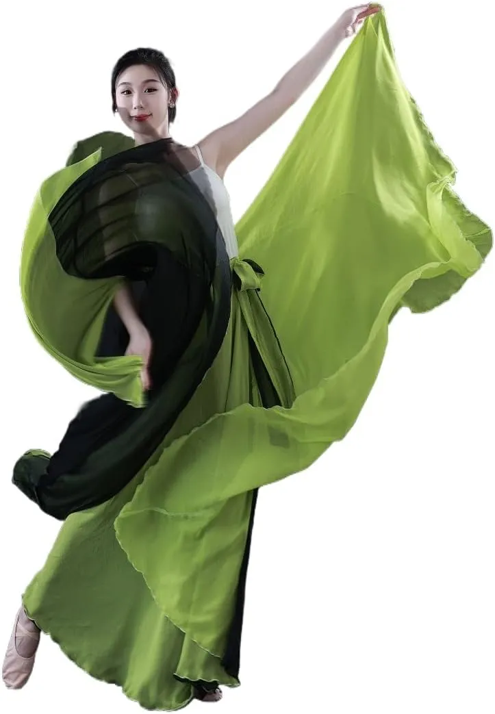 Women's Lyrical Dance Skirt 900 Sheer Ballet Modern Skirts Light Maxi Swing Skirt Dance Costume for Performance