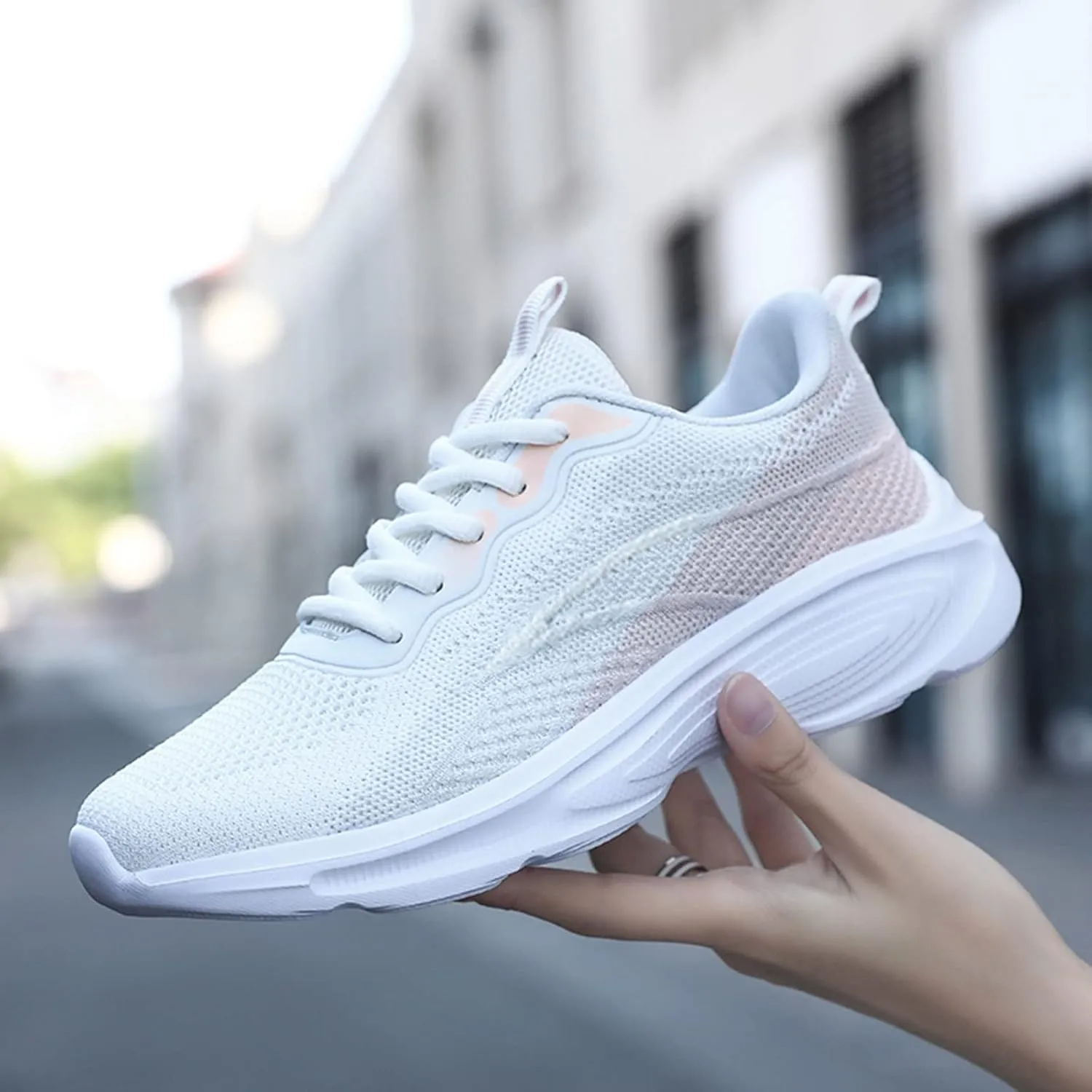 Women's Non Slip Comfortable Fashion Sneakers Slip on Lightweight Casual Tennis Sneakers Versatile Dress Shoe