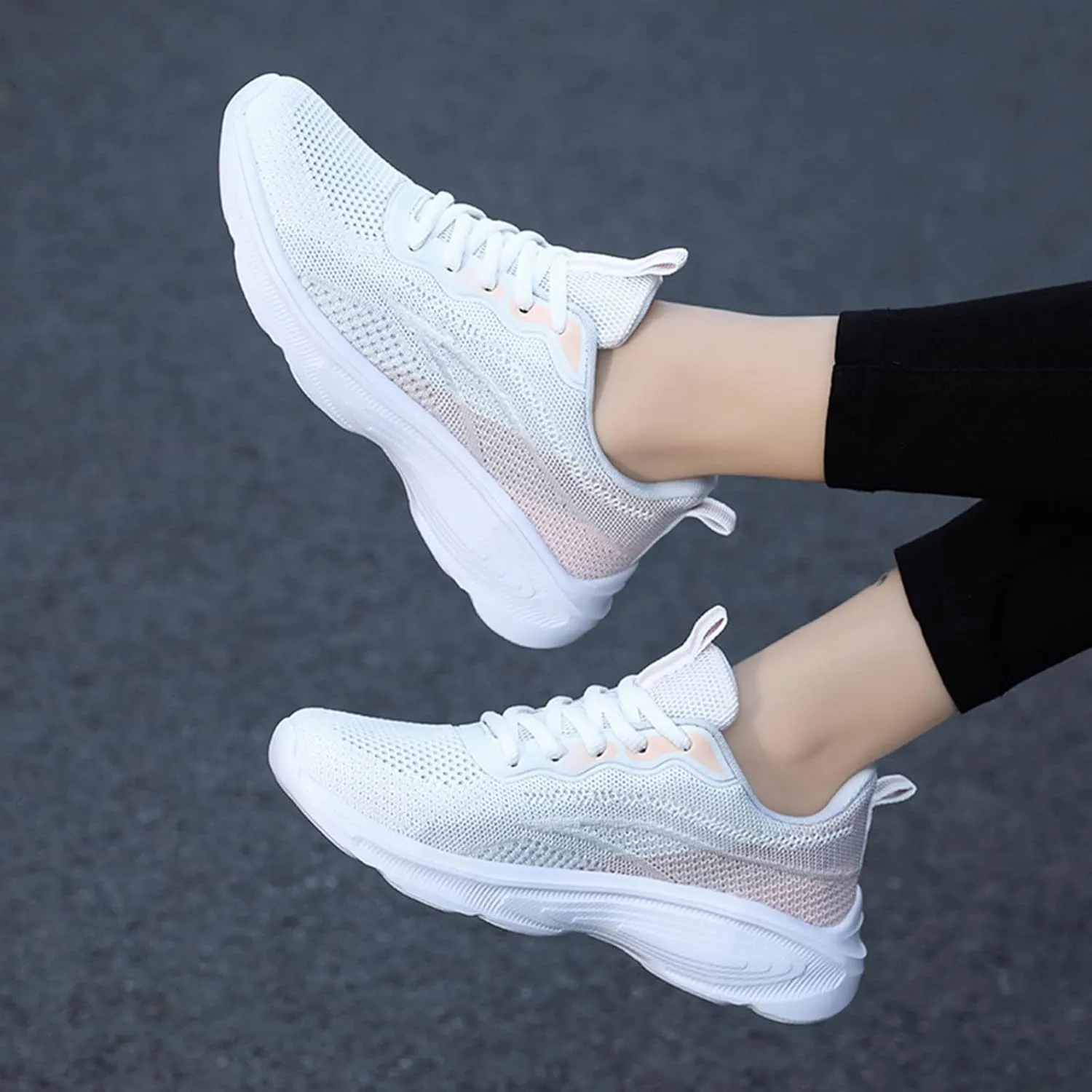 Women's Non Slip Comfortable Fashion Sneakers Slip on Lightweight Casual Tennis Sneakers Versatile Dress Shoe