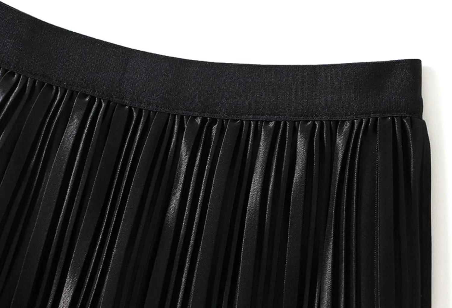 Women's Ombre Pleated Midi Skirt Elegant Gradient Tulle Skirts Elastic High Waist Flowy Skirt Summer Casual Skirts