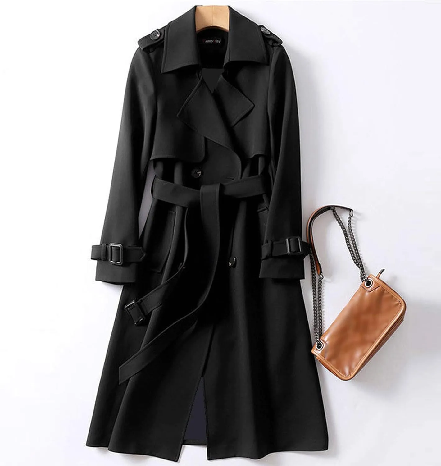 Womens Plus Size Jackets Solid Windbreaker Slim Overcoat Women Fit Coat Long Outerwear Trench Women's Coat Jacket