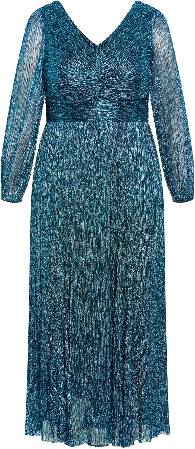 Women's Plus Size Lucia Plisse Maxi Dress