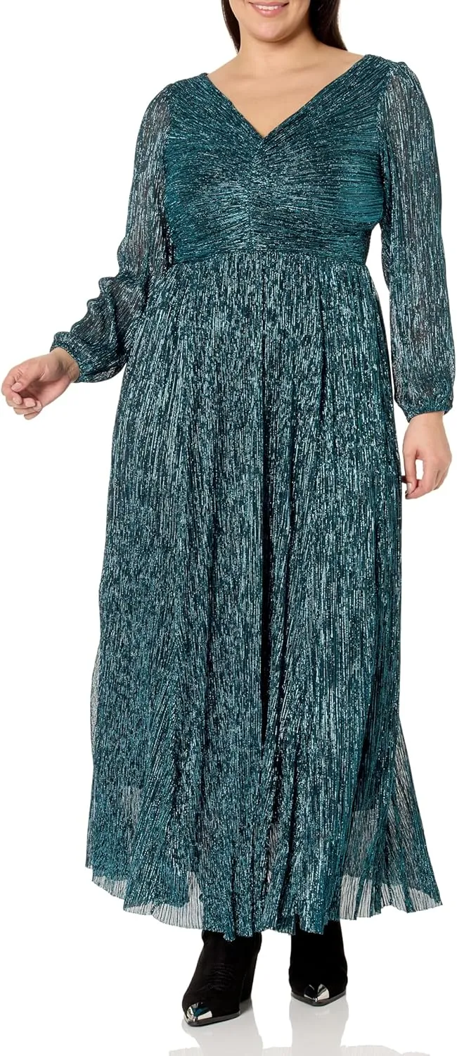 Women's Plus Size Lucia Plisse Maxi Dress