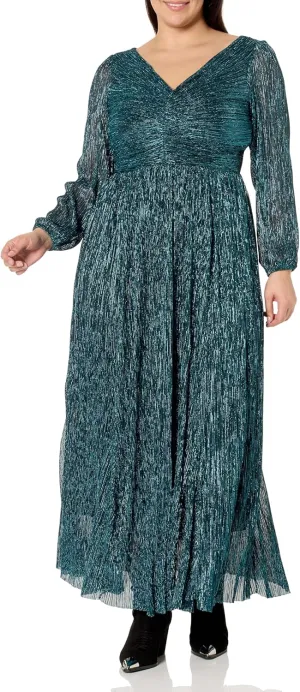 Women's Plus Size Lucia Plisse Maxi Dress