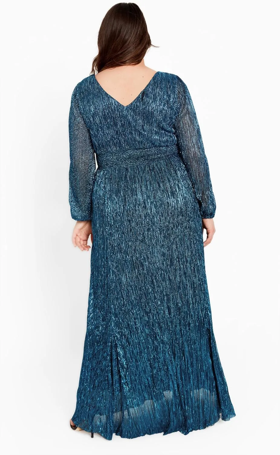 Women's Plus Size Lucia Plisse Maxi Dress