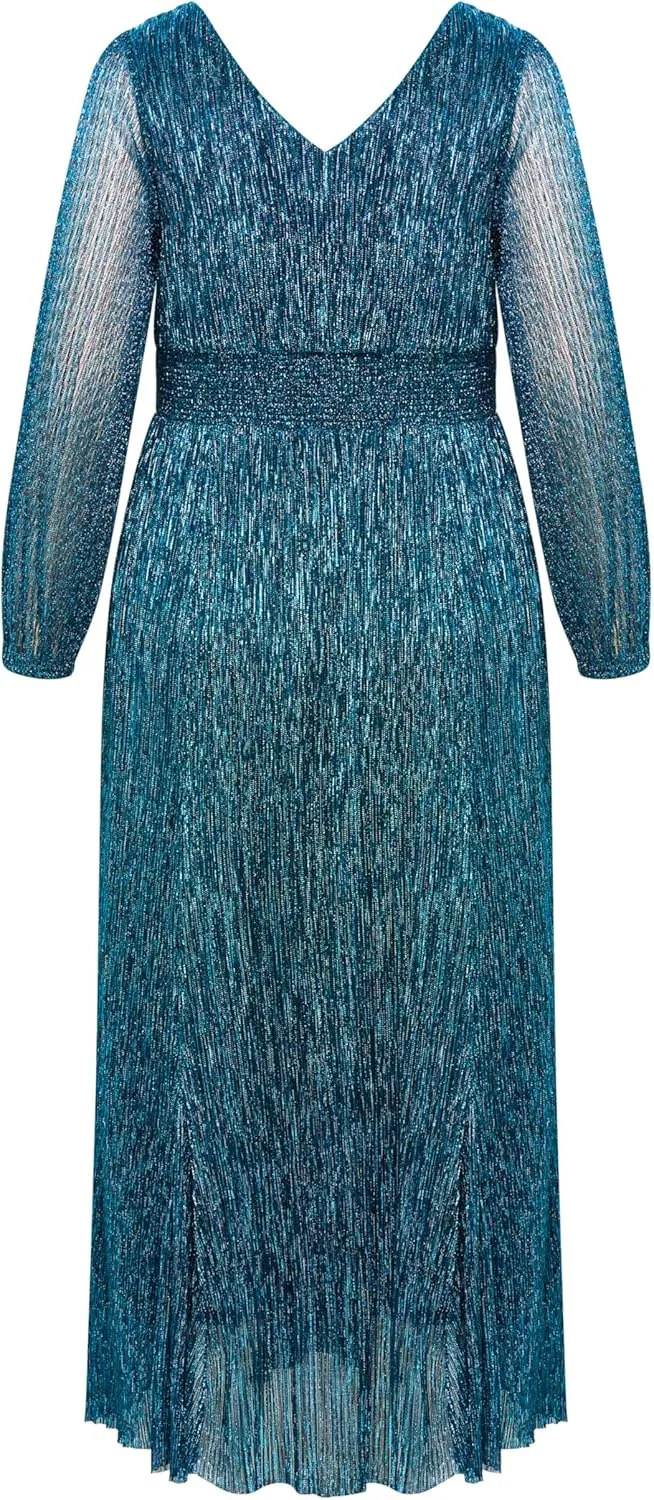 Women's Plus Size Lucia Plisse Maxi Dress
