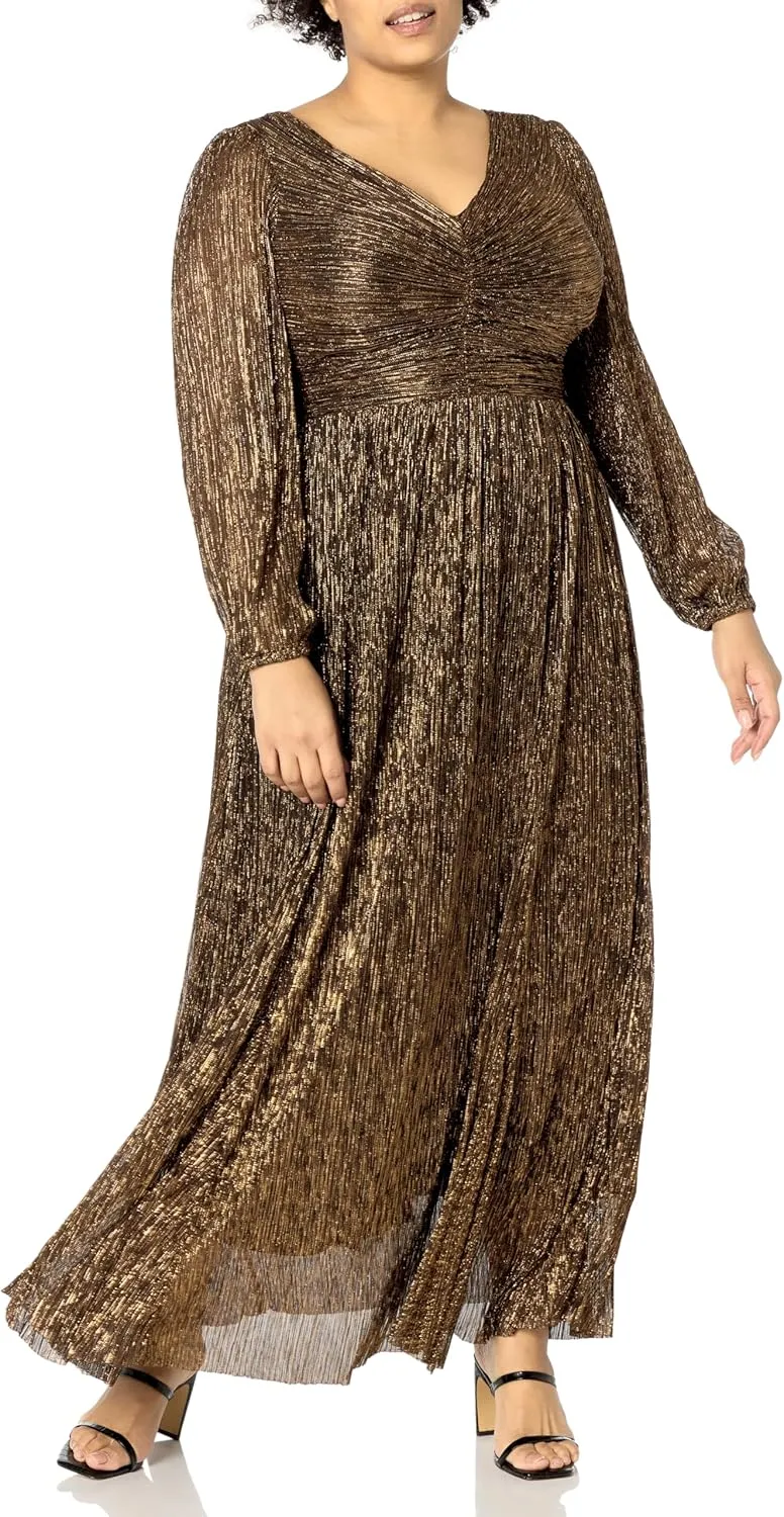 Women's Plus Size Lucia Plisse Maxi Dress