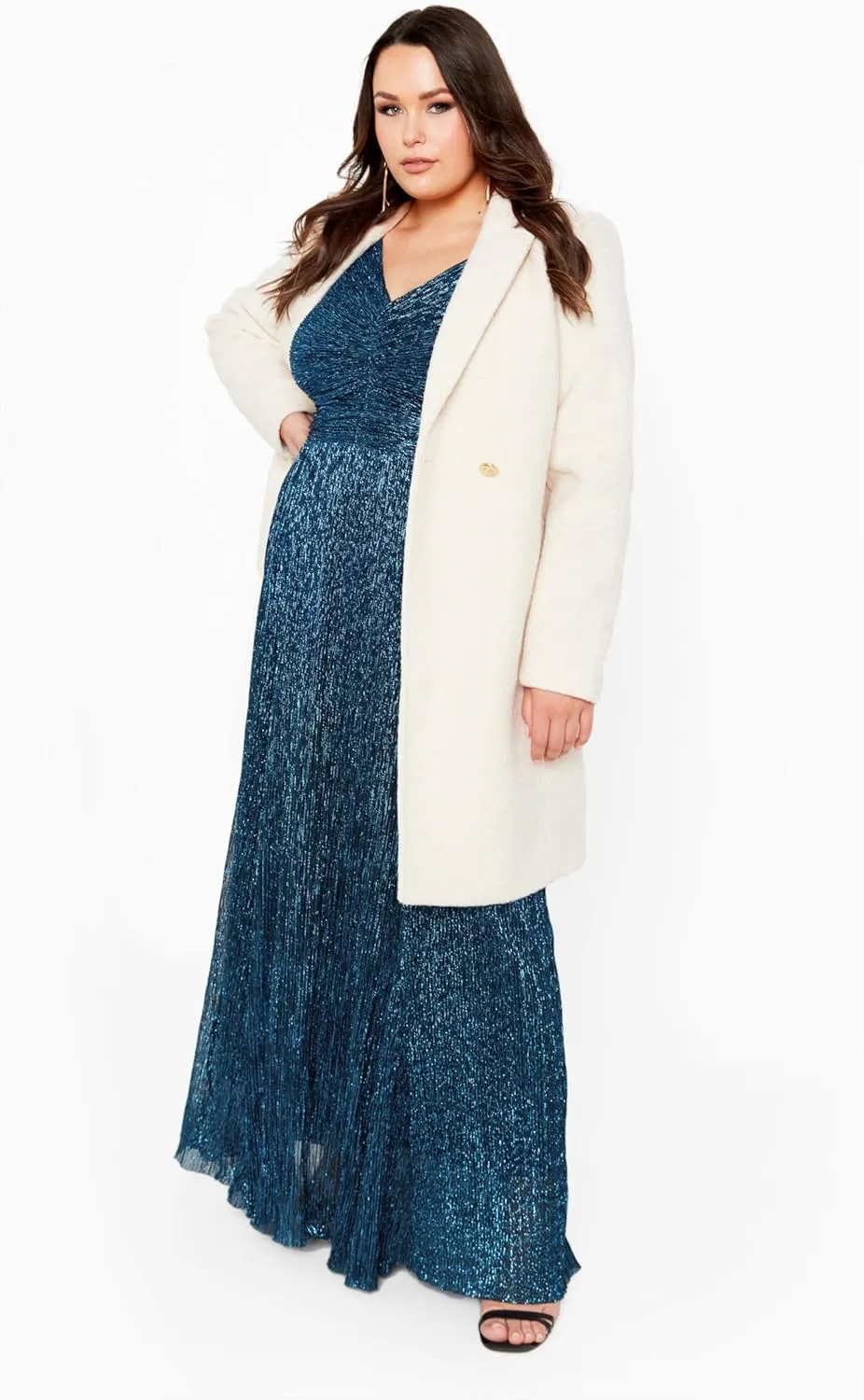 Women's Plus Size Lucia Plisse Maxi Dress