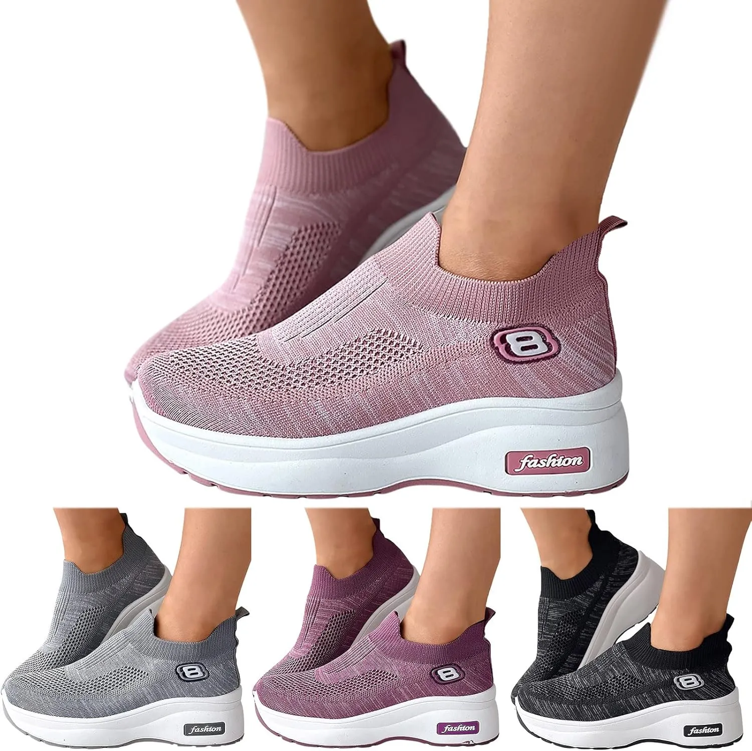Women's Sneakers Size 8 Wide Zapatos Especiales para Juanetes De Mujer Womens Slip On Shoes Size 8 Wide Chunky Black Platform Sneakers Women Trendy Tennis Shoes for Women 2023