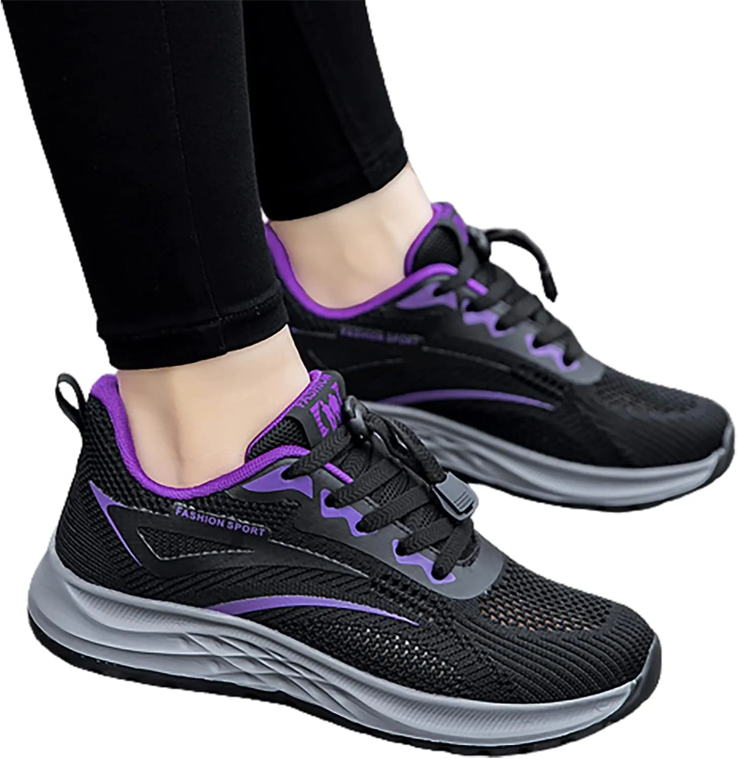 Women's Sneakers Wide All Black Non Slip Shoes Women Work Casual Shoes with Arch Support for Women 2023 Wide Width High Top Slip On Sneakers for Women Cute Black and White Sneakers for Women