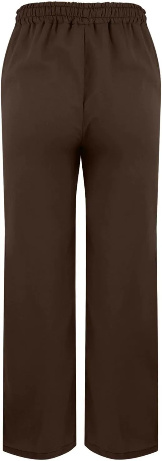 Womens Straight Leg Linen Pants 2025 Summer Casual Beach Pants Lightweight High Waisted Boho Capri Pants with Pockets