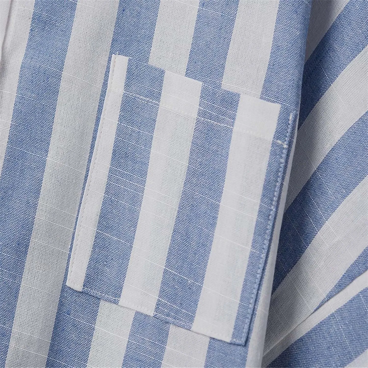 Womens Striped Button Down Shirts Cotton Linen Tunic Tops Short Sleeve Summer Blouses Beach Fashion Clothing 2025